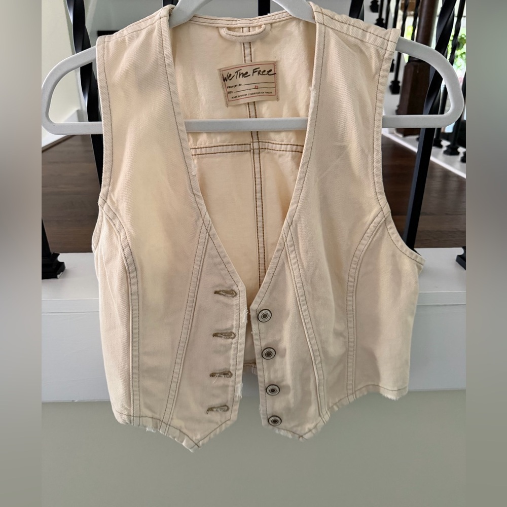 Free People Denim Vest